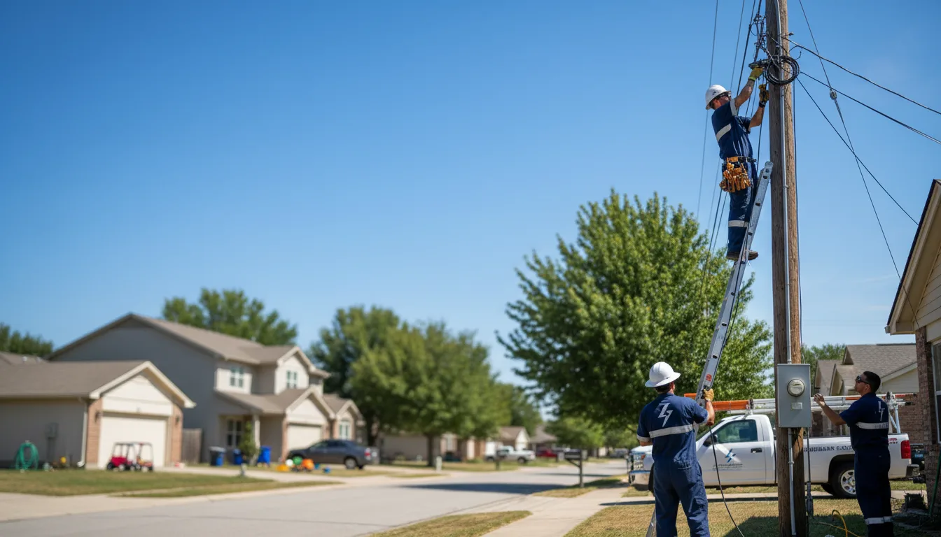Residential electrician providing installation services in Lamar, MS